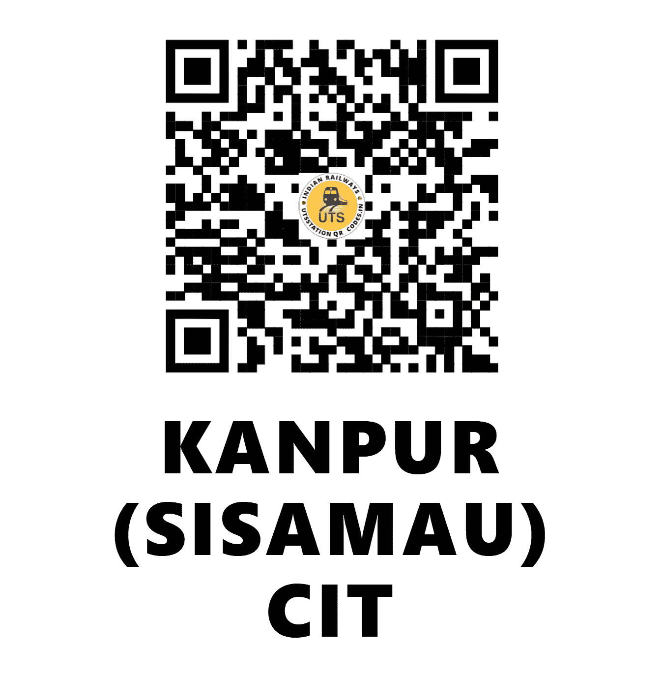 UTS QR Code for KANPUR (SISAMAU) CIT - CPSM - NC (UTTAR PRADESH)